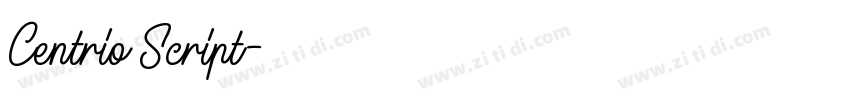 Centrio Script字体转换